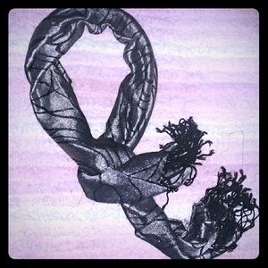 Sparkly Silver and Black Scarf